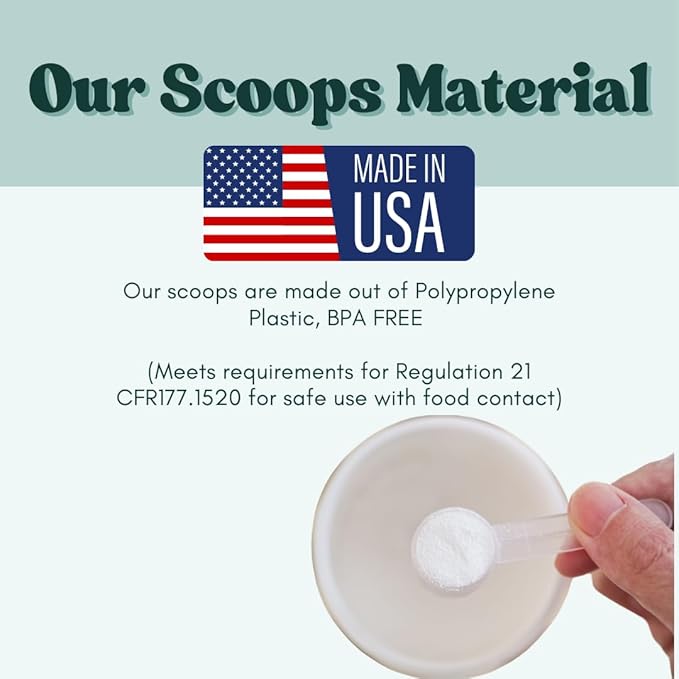 Supplement and Supply 55 mL (55 CC | 1.86 Oz.) Long Handle Scoop for Coffee, Protein Powder, Pet Food, Spices, Grains, Dry Goods ??Food-Grade BPA-Free Plastic Measuring Spoon (Pack of 25)