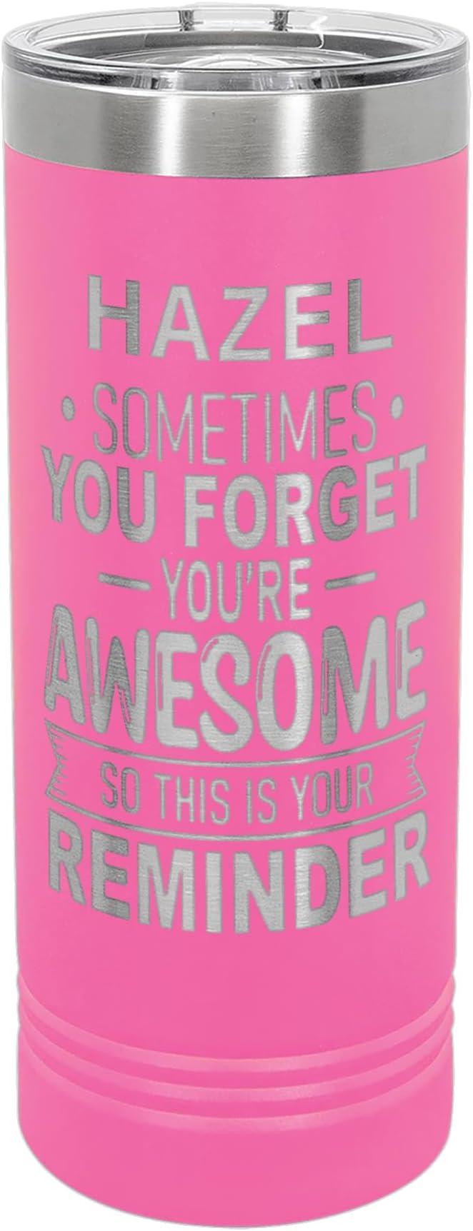 Personalized Inspirational Tumbler, Inspirational Gifts for Men Dad Father Wife Sister Women, Custom Birthday For Him Her, Customized You?셱e Awesome Tumbler, Teacher Coworker Gifts 22oz Pink