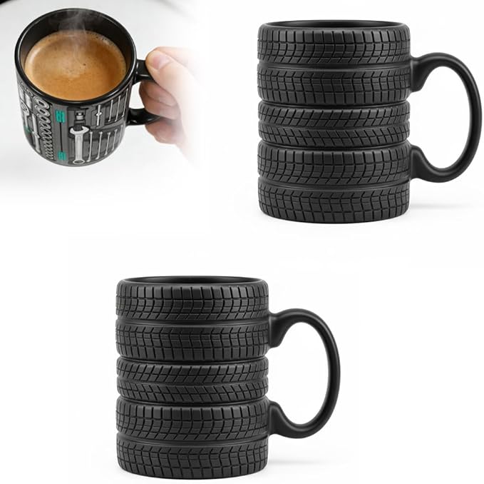 Mechanic Toolbox Mug, 2026 New Unique 3D Mechanic Toolbox Set Coffee Mug, Non-slip Reusable Mug, Suitable as a Gift for Coworkers, Fathers, Renovation Workers (H-2PCS)