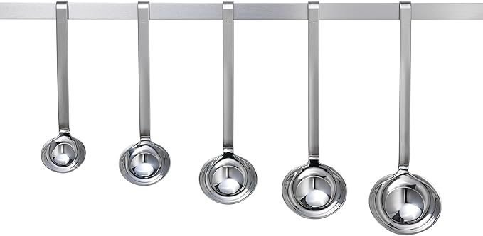 R철sle Stainless Steel Hooked Handle Ladle with Pouring Rim, 4.1-Ounce (10008)