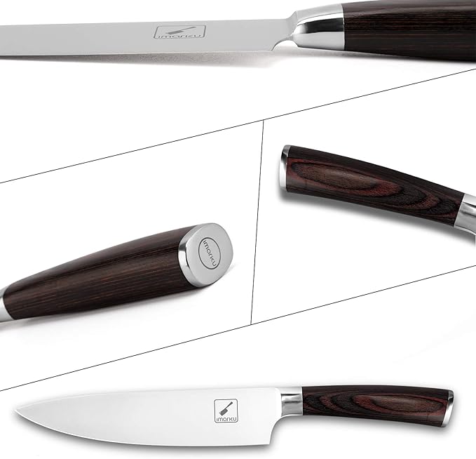 imarku Japanese Chef Knife - Sharp Kitchen Knife 8 Inch Chef's Knives HC Steel Paring Knife, Unique Gifts for Men and Women, Gifts for Mom or Dad, Kitchen Gadgets with Gift Box, Gyutou Knives