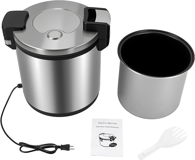 24Qt Commercial Rice Warmer, 110W Big Rice Warmer with Non-stick Inner Pot, Adjustable Temperature Portable Rice & Food Warming Bowl for Restaurant, Hotel(NOT Cooker)