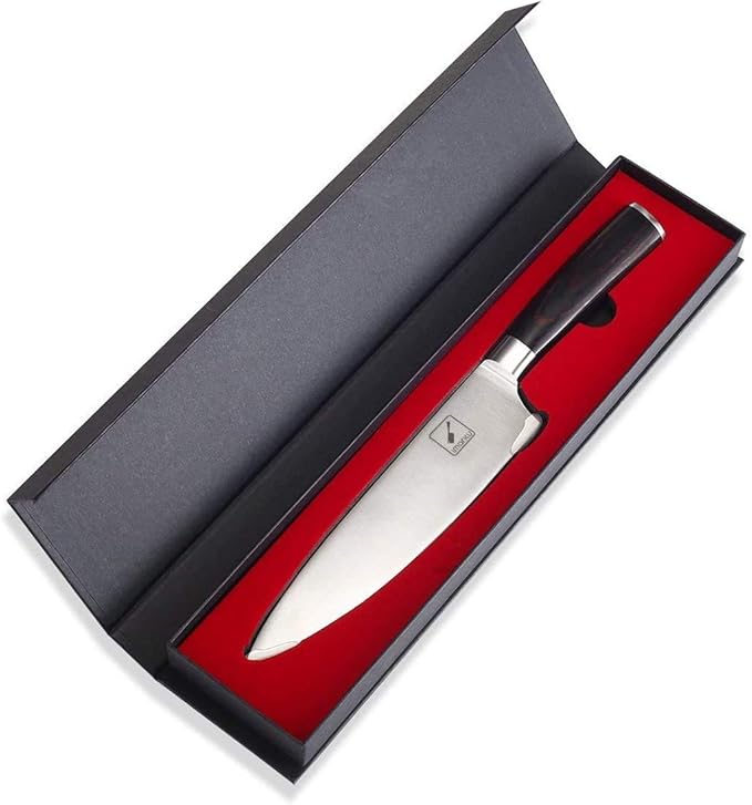 imarku Japanese Chef Knife - Sharp Kitchen Knife 8 Inch Chef's Knives HC Steel Paring Knife, Unique Gifts for Men and Women, Gifts for Mom or Dad, Kitchen Gadgets with Gift Box, Gyutou Knives