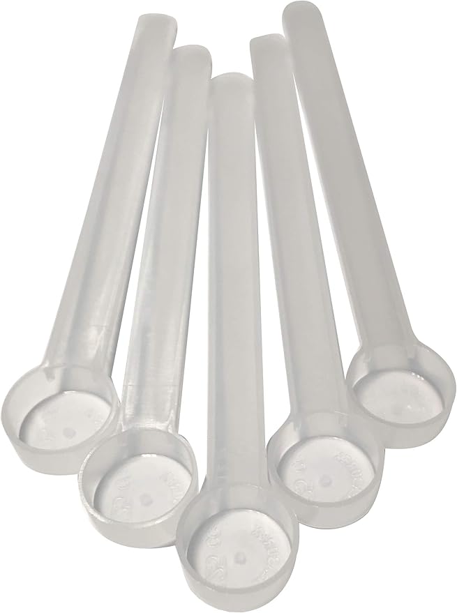 Supplement and Supply 1/8 Tsp (0.625 mL | A Pinch) Long Handle Scoop for Coffee, Protein Powder, Pet Food, Spices, Grains, Dry Goods ??Food-Grade BPA-Free Plastic Measuring Spoon (Pack of 5)