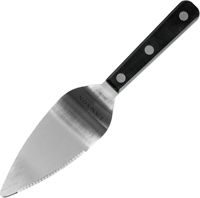 Lamson 4" Pie & Cake Server, Wave Edge with Noir Ultra Durable handle