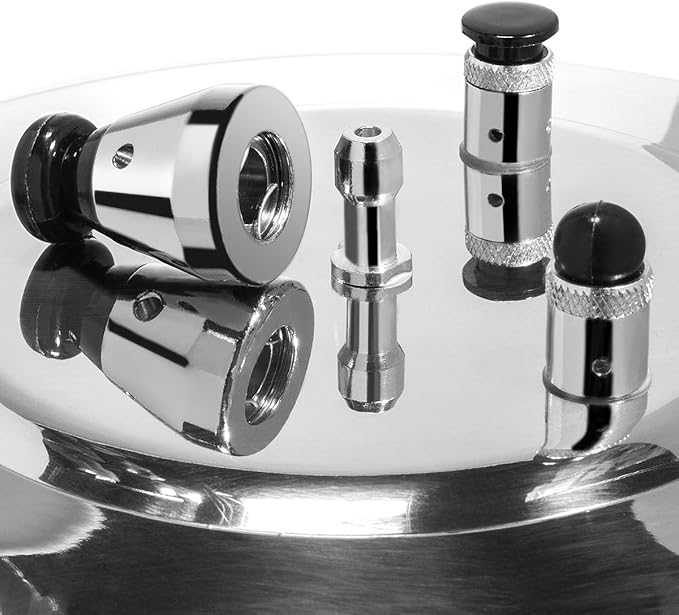 Barton 6-Quart Aluminum Pressure Cooker Stovetop Fast Cooker Pot Pressure Regulator Cooking Steam Release Valve 6QT