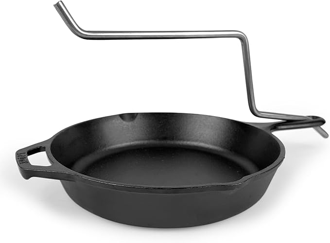 Chicken Penetrator Rod with Skillet Roaster ??for Juicy Meat & Crispy Skin ??for Grill, Oven & Smoker ??Rotisserie-Style with no Spin ??Auto Convection - Skillet Included