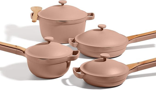 Our Place Cookware Set - 13-Piece Kit Including the Always Pan, Perfect Pot and Spatulas | Multifunctional, Toxin-Free Nonstick | Heat Safe up to 450째F | Oven, Stove, Induction Compatible | Spice