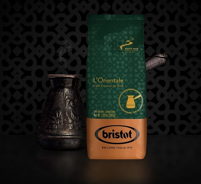 Bristot L'Orientale | Gourmet Coffee for Ibrik | Ground Coffee | 7.05 oz /200g