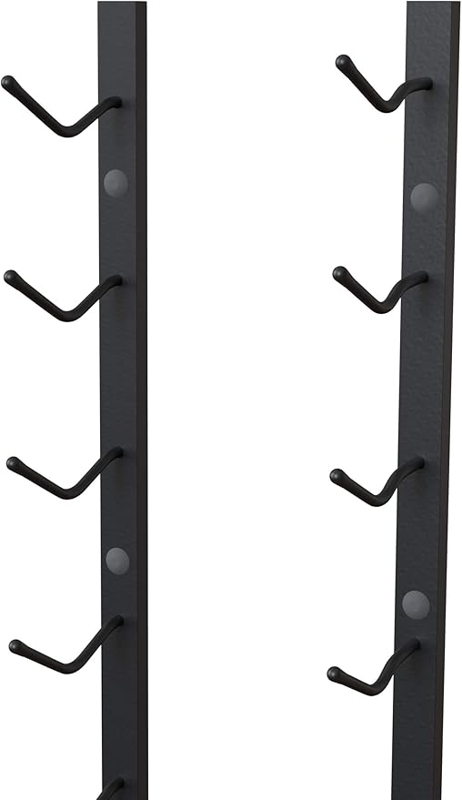 Y-Furniture The Rack Co. Wall Series - 9 Bottles Wall Mounted Wine Rack, Wine Storage with Label View (Steel, Satin Finish)