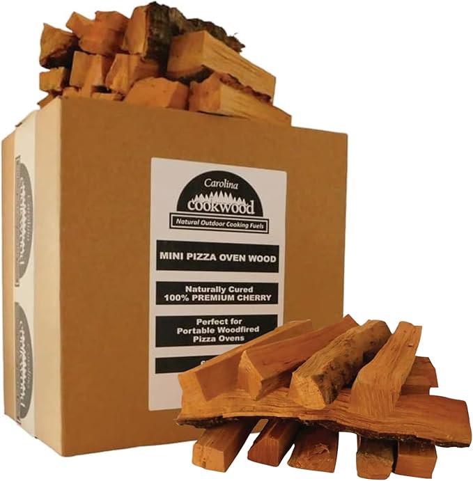 Mini Pizza Oven Wood, 6?멗nch Firewood Logs, Cherry Hardwood Splits for Portable Wood-Fired Pizza Ovens, USA Made, Sustainably Milled, Approximately 12-14 lbs