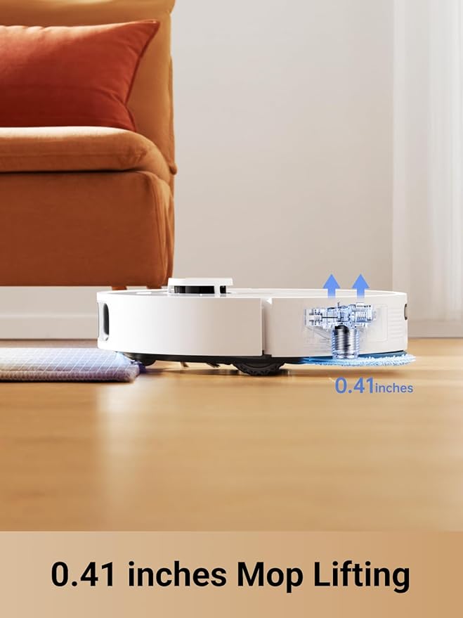 DREAME L10s Pro Ultra Heat Robot Vacuum and Mop Combo, Mop Extend, 7000Pa Suction, Auto Robot Care and Maintenance, 136째F Hot Water Mop Self-Cleaning, Obstacle Avoidance, Ideal for Hair, Carpets