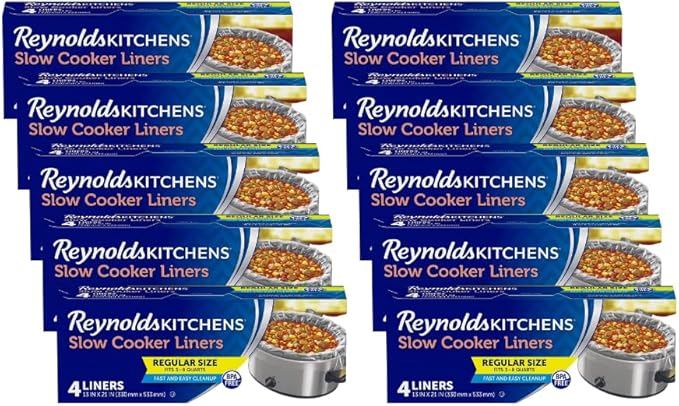 Reynolds Slow Cooker Liners, Regular, 4 Count. (Pack of 10)