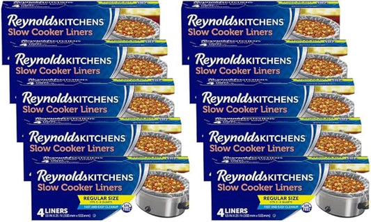 Reynolds Slow Cooker Liners, Regular, 4 Count. (Pack of 10)