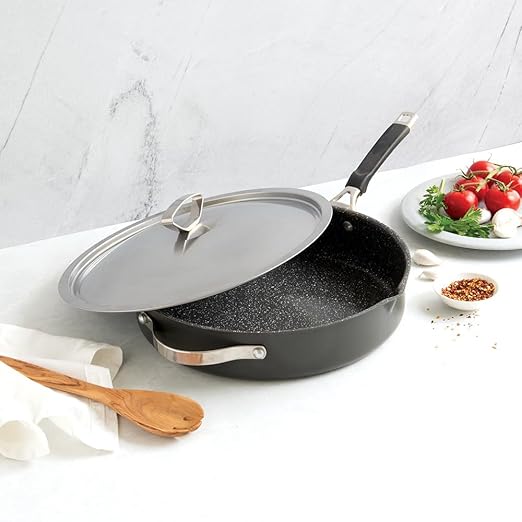 Nordic Ware Verde Ceramic Nonstick 12 Inch Skillet with Lid