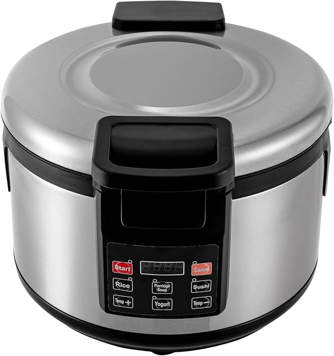 20Qt Commercial Rice Warmer, 110W Big Rice Warmer with Non-stick Inner Pot, 104-176??Adjustable Temperature Portable Rice & Food Warming Bowl for Restaurant, Hotel(NOT Cooker)