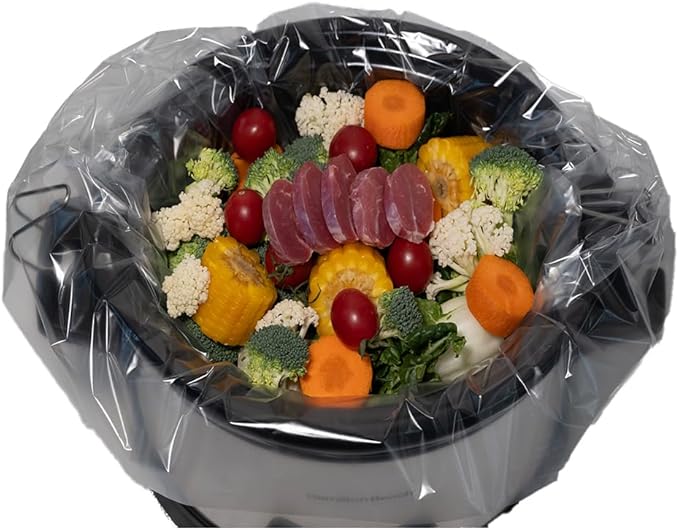 Slow Cooker Liners Disposable, 13"x21" Large Size Cooking Bags, Fits 3-8 Quart Oval & Round Crock Pot, BPA-Free & Heat-Resistant, 10 Count