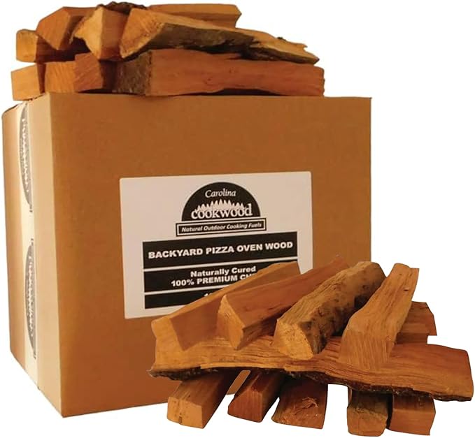 Pizza Oven Wood, 10 to 12?멗nch Firewood Logs, Cherry Hardwood Splits for Wood-Fired Pizza Ovens, USA Made, Sustainably Milled, Approximately 20-25 lbs