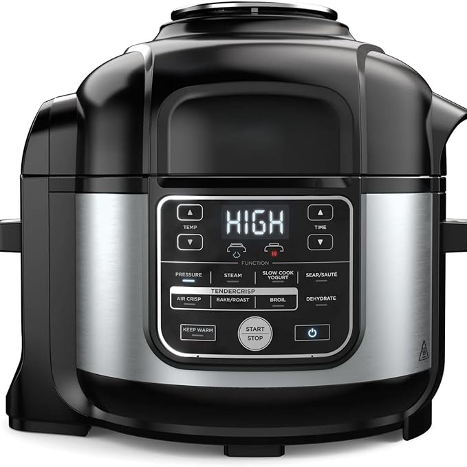 Ninja Foodi 10?멼n?? 6.5?멡t Pro Pressure Cooker & Air Fryer with TenderCrisp Technology, Precise Heating & Family?멣ized Capacity O300 (Black/Stainless 6.5qt)
