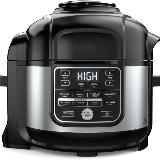 Ninja Foodi 10?멼n?? 6.5?멡t Pro Pressure Cooker & Air Fryer with TenderCrisp Technology, Precise Heating & Family?멣ized Capacity O300 (Black/Stainless 6.5qt)