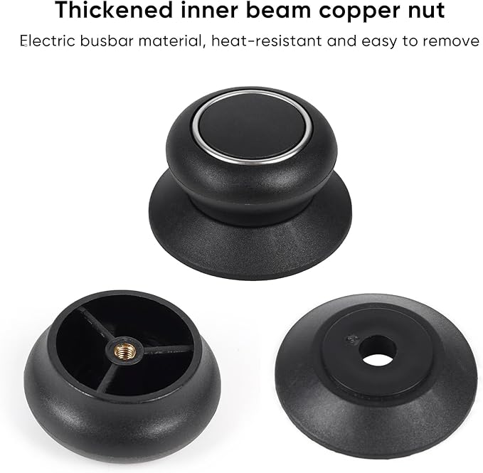 Pot Lid Knob Easy Lnstallation Sturdy Cover Knobs Universal Pot Lid Handle Pot Kitchen Replacement Cookware Lidreplacement Pot Cover Heat Resistant and Prevent Static Replacement Knob