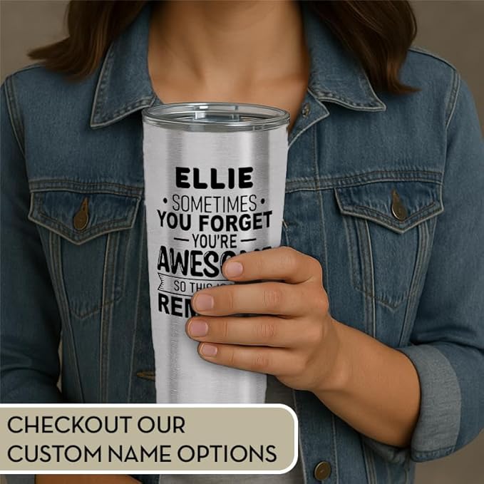Spotted Dog Company Inspirational Tumbler, Inspirational Gifts for Men Dad Father Wife Sister Women, Birthday For Him Her, You?셱e Awesome Tumbler, Teacher Coworker Gifts 20oz Stainless