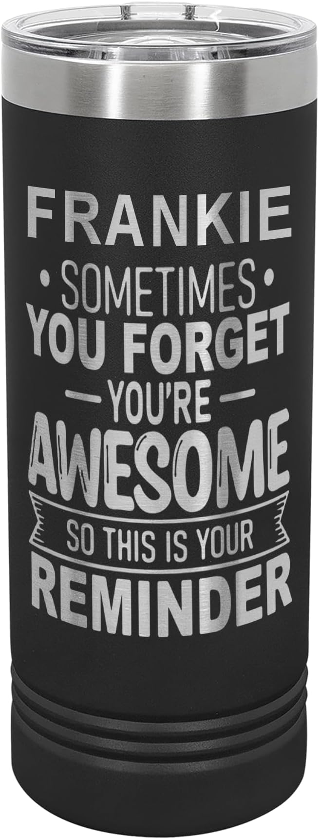 Personalized Inspirational Tumbler, Inspirational Gifts for Men Dad Father Wife Sister Women, Custom Birthday For Him Her, Customized You?셱e Awesome Tumbler, Teacher Coworker Gifts 22oz Black
