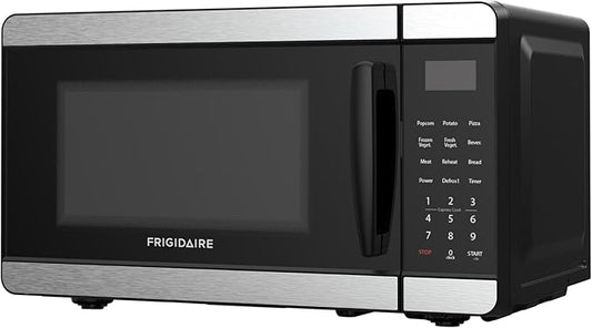 Frigidaire Countertop Microwave - Digital Control Panel - 6 Auto Cooking Settings - 10 Power Levels - Child Safety Lock - 0.7 Cu. Ft., Stainless Steel