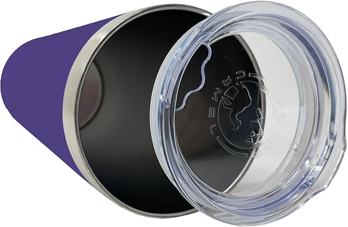LaserGram 22oz Vacuum Insulated Skinny Tumbler, Gardening, Personalized Engraving Included (Dark Purple)