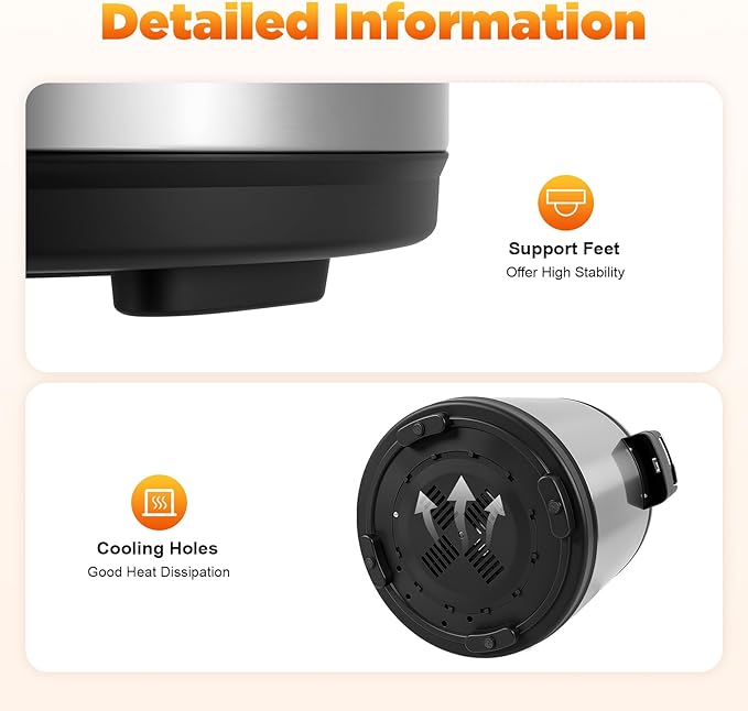 100 Cup Electric Rice Warmer with 2 Temp Settings (154째F-161째F) - Commercial Food Warmer for Rice, Soup & Dishes | Stainless Steel + Aluminum Alloy, Free Standing (Stainless Steel)