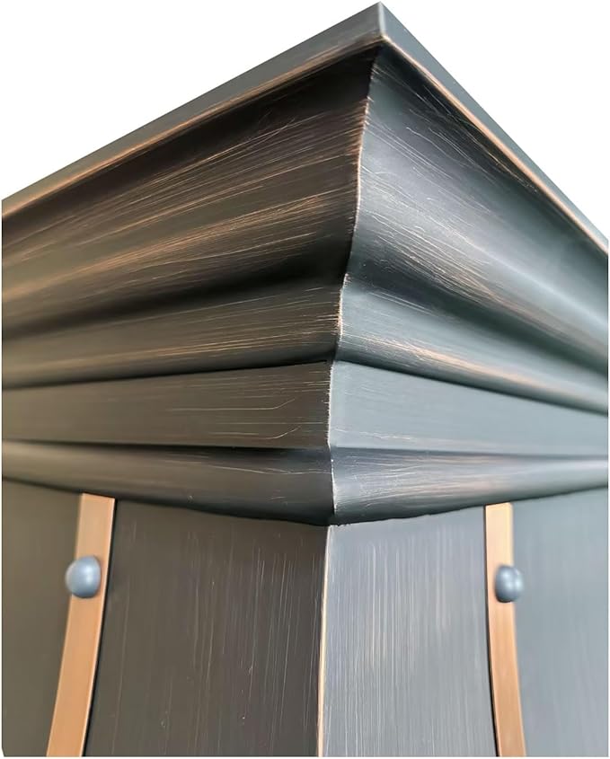 Handmade Copper Range Hood, Custom Kitchen Hood with High Airflow Built-in Range Hood, Antique Copper Stove Vent Hood for Kitchen, 30"W x 39"H Wall Mount, HCW22PC-303922ACS