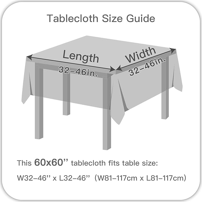 maxmill Jacquard Table Cloth Swirl Design Waterproof Antiwrinkle Heavy Weight Soft Tablecloths for Circular Table Cover and Kitchen Dinning Tabletop Square 60 x 60 Inch Red