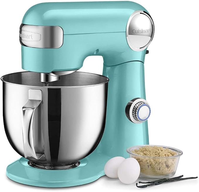 Cuisinart SM-50GR Precision Master 5.5-Quart 12-Speed Stand Mixer with Mixing Bowl, Chef's Whisk, Flat Mixing Paddle, Dough Hook, and Splash Guard with Pour Spout, Dove Gray