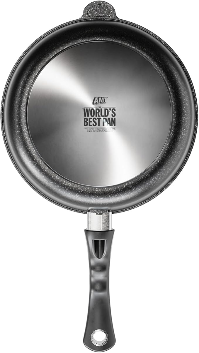 AMT Gastroguss The World쨈S [...] Casserole Frying pan Non-Induction, Diameter 26 cm, Height 7 cm, cast Aluminium (Aluminium), Lotan짰 Non-Stick Coating for Fat-Free-Frying, AMZN-726-US