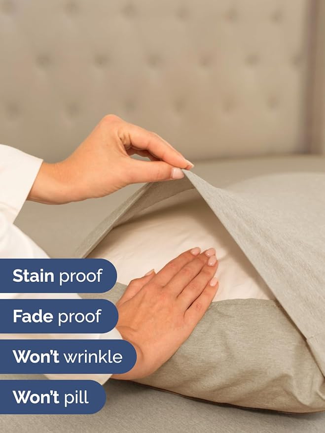 Extra Deep Pocket King Sheets - 4 Piece Breathable & Cooling Bed Sheets - Hotel Luxury Bed Sheet Set - Soft, Wrinkle Free & Comfy - Easily Fits Extra Deep Mattresses - Heathered Beige Sheets Set