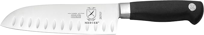 Mercer Culinary Genesis 10-Piece Forged Knife Set with Case, Steel/Black