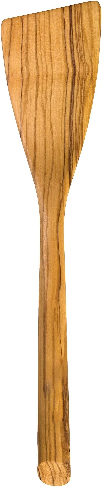 Rock & Branch Olive Wood Spatula, Wooden Spatula for Cooking, Safe for Nonstick Cookware, 13" Long