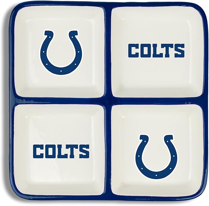 The Memory Company | Licensed NFL 4-Section Ceramic Plate