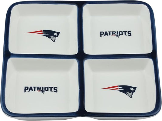 The Memory Company | Licensed NFL 4-Section Ceramic Plate
