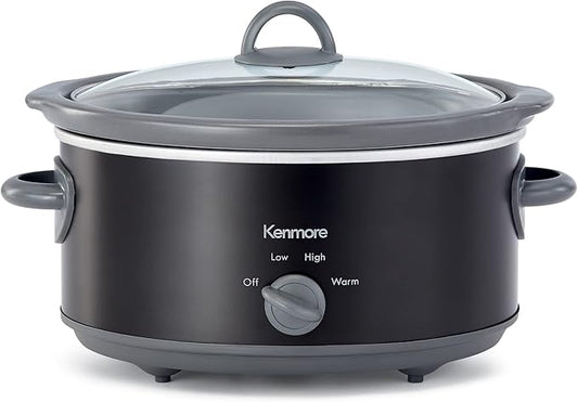 Kenmore 88918 5 Quart Slow Cooker in Black