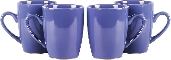 Color Wave Stoneware 16pc Dinnerware Set, Light Blue