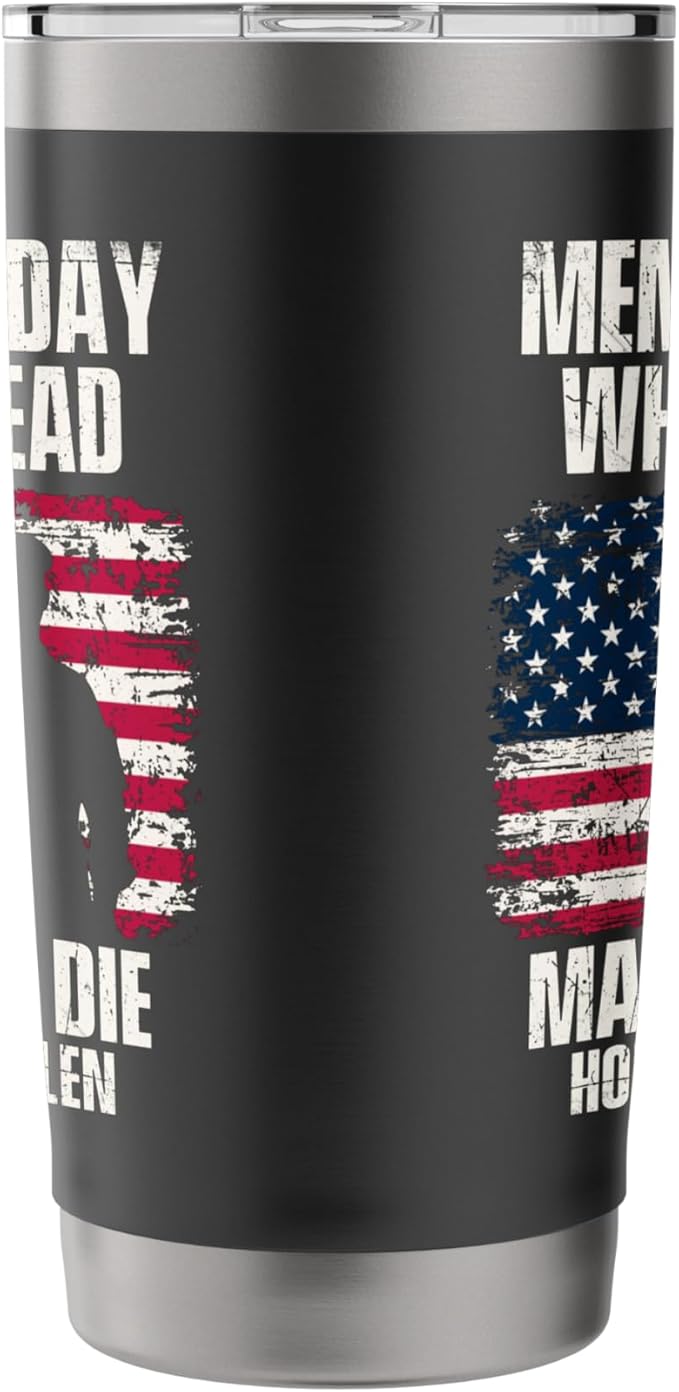 Honor The Fallen - Patriotic America Veterans Memorial Day Stainless Steel Insulated Tumbler