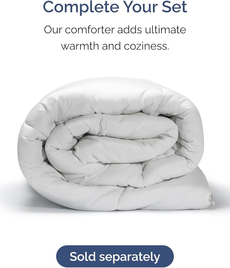 Extra Deep Pocket Full Sheets - 4 Piece Breathable & Cooling Bed Sheets - Hotel Luxury Bed Sheet Set - Soft, Wrinkle Free & Comfy - Easily Fits Extra Deep Mattresses - Deep Pocket Denim Blue Sheets