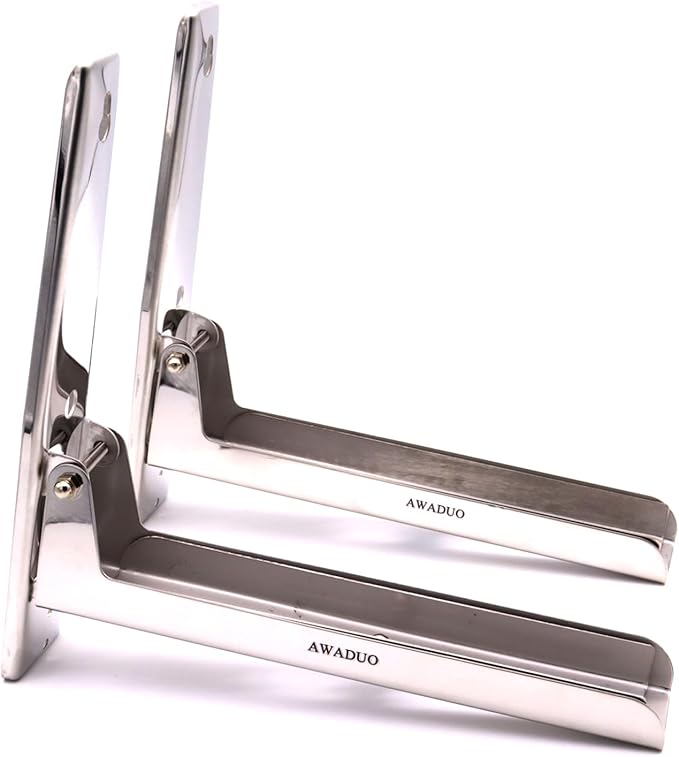 Stainless Steel Microwave Oven Rack, Retrackable Foldable Microwave Oven Wall Mounted Stand Holder Rack Bracket With Two Hooks
