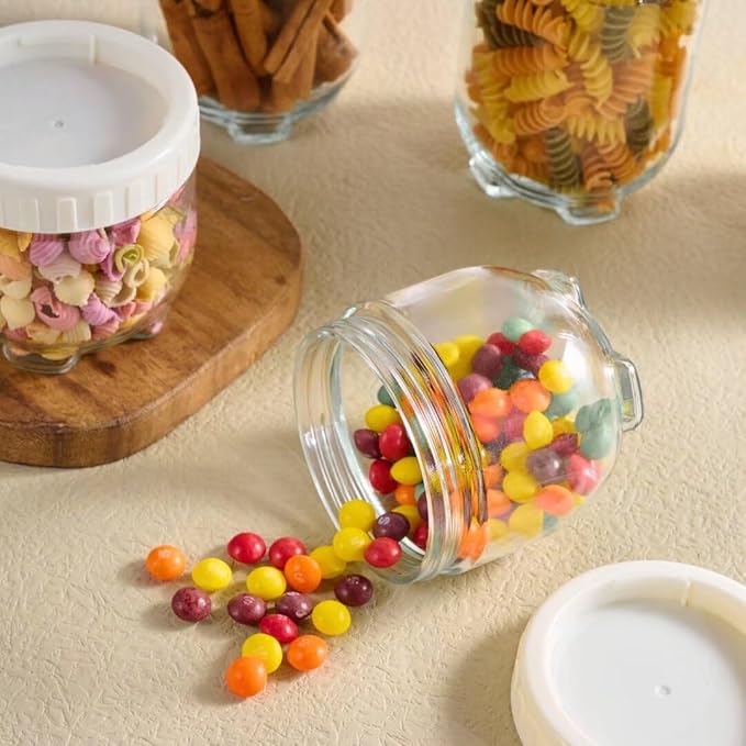 Hoa Kinh 15oz&20oz&35oz Glass Overnight Oats Jars with Lids