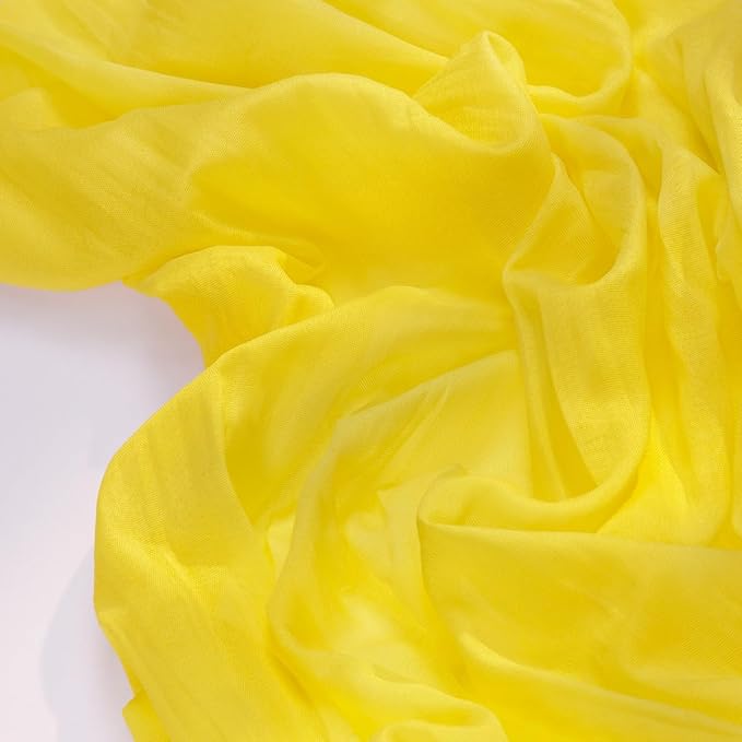 Socomi Yellow Cheesecloth Spring Table Runner Boho Rustic Gauze 120 inch 10FT Cheese Cloth Runner for Wedding Party Baby Shower Birthday Home Decor