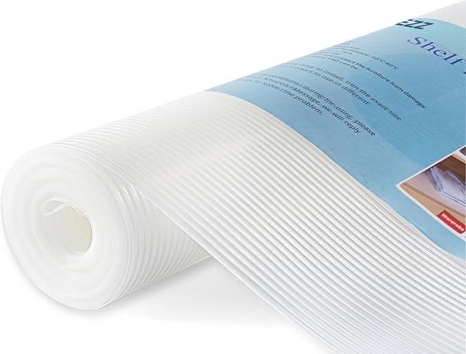 Shelf Liner, 16 Inches x 20 FEET Non-Slip Kitchen Cabinet Liner, Washable Oil-Proof Non-Adhesive Contact Paper for Kitchen Drawer, Cabinet, Shelves, Refrigerator, Storage, Desks, coutertops