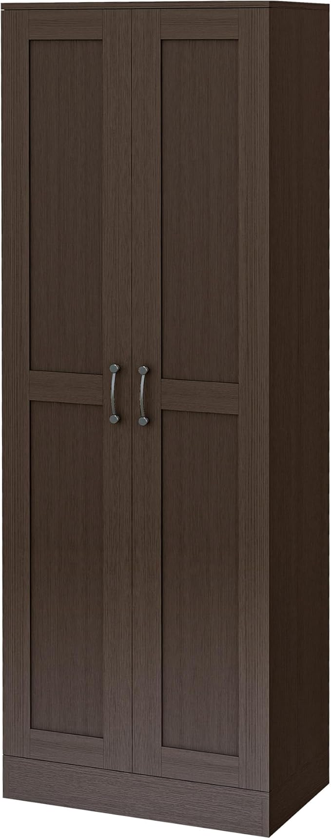 HOMCOM Kitchen Pantry, 69" Tall Storage Cabinet with Adjustable Shelves, Modern Kitchen Storage Cabinet with Soft Close Doors, Coffee