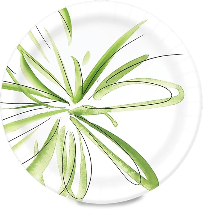Amazon Basics Paper Plates | 8.62 Inch | Disposable | 600 Count