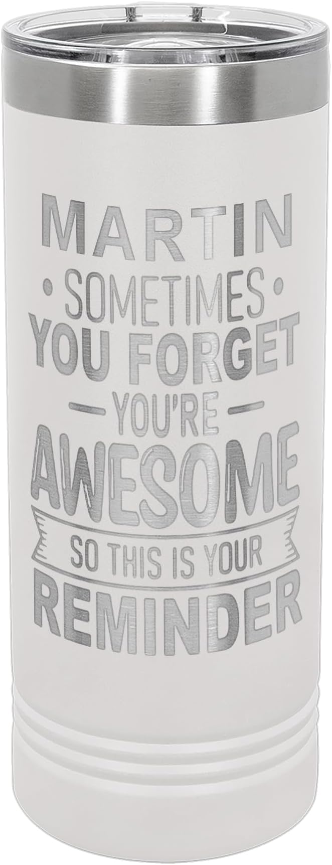 Personalized Inspirational Tumbler, Inspirational Gifts for Men Dad Father Wife Sister Women, Custom Birthday For Him Her, Customized You?셱e Awesome Tumbler, Teacher Coworker Gifts 22oz White
